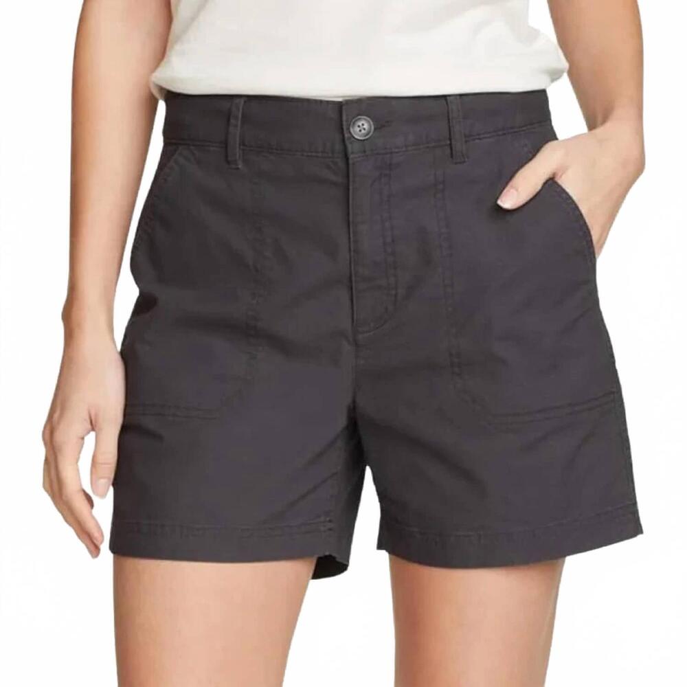 NEW EDDIE BAUER adventurer stretch ripstop shorts in carbon gray